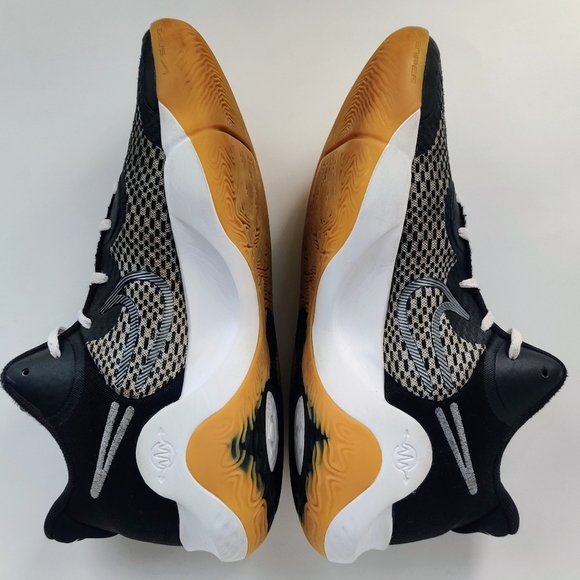 NIKE KD Trey 5 IX Sneakers 12 Black Grey Check CW3400-006 Mens - Picture 6 of 11